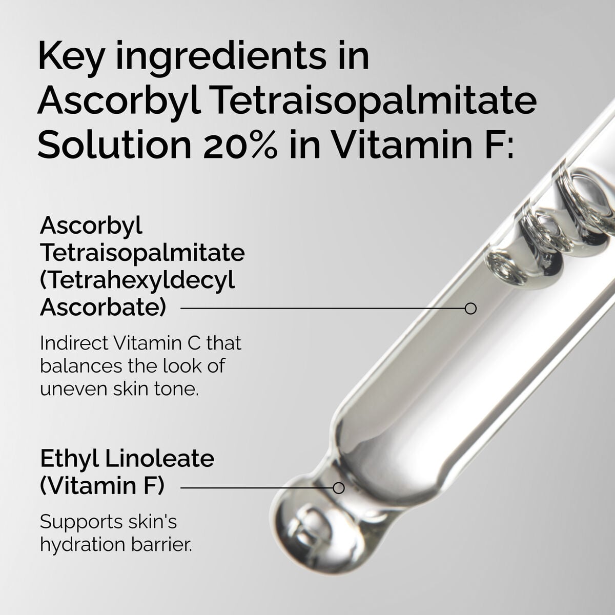 Ascorbyl Tetraisopalmitate Solution in Vitamin F Targeted Serum Care V4