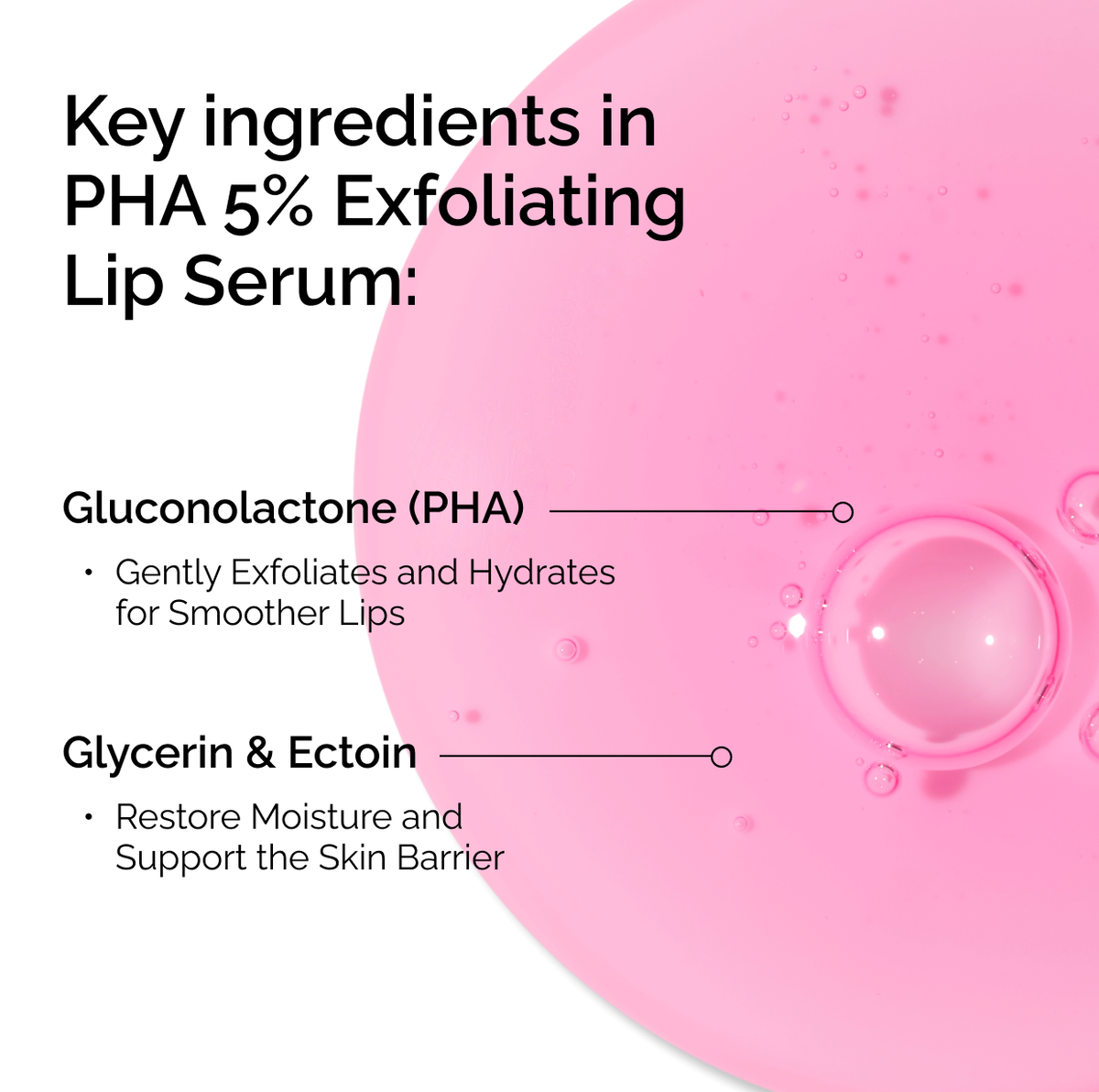PHA Exfoliating Lip Serum Targeted Serum Care E9